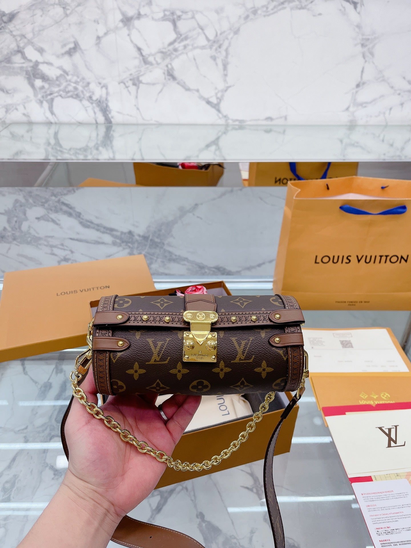 Louis Vuitton Box Clutch Handbags