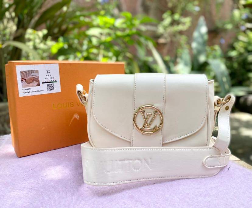 Louis Vuitton White Sling Bag