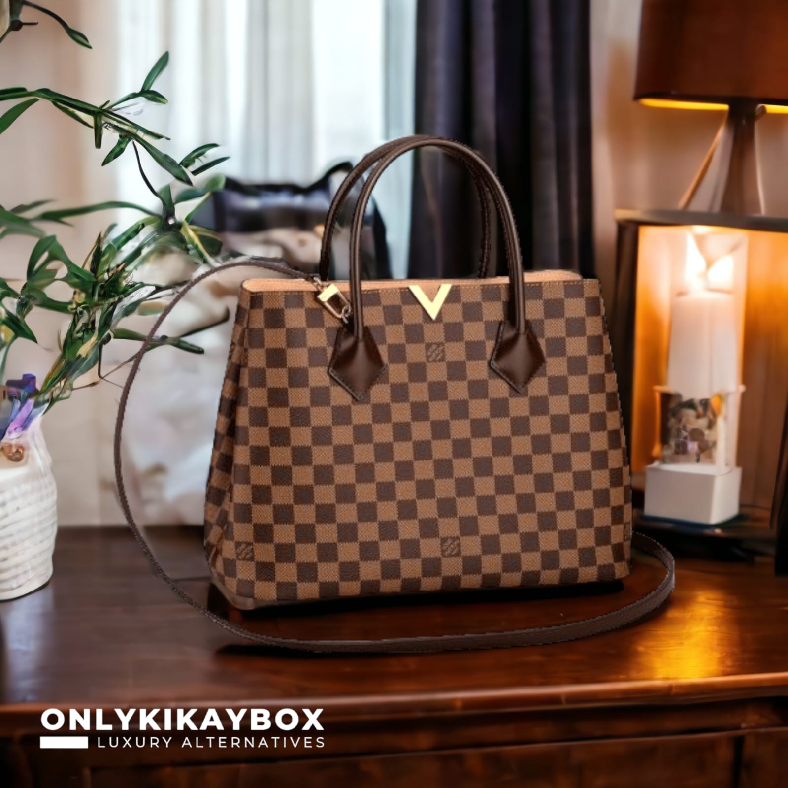 BXU LV 001 Kensington Damier Ebene Hand Sling Bag – Onlykikaybox