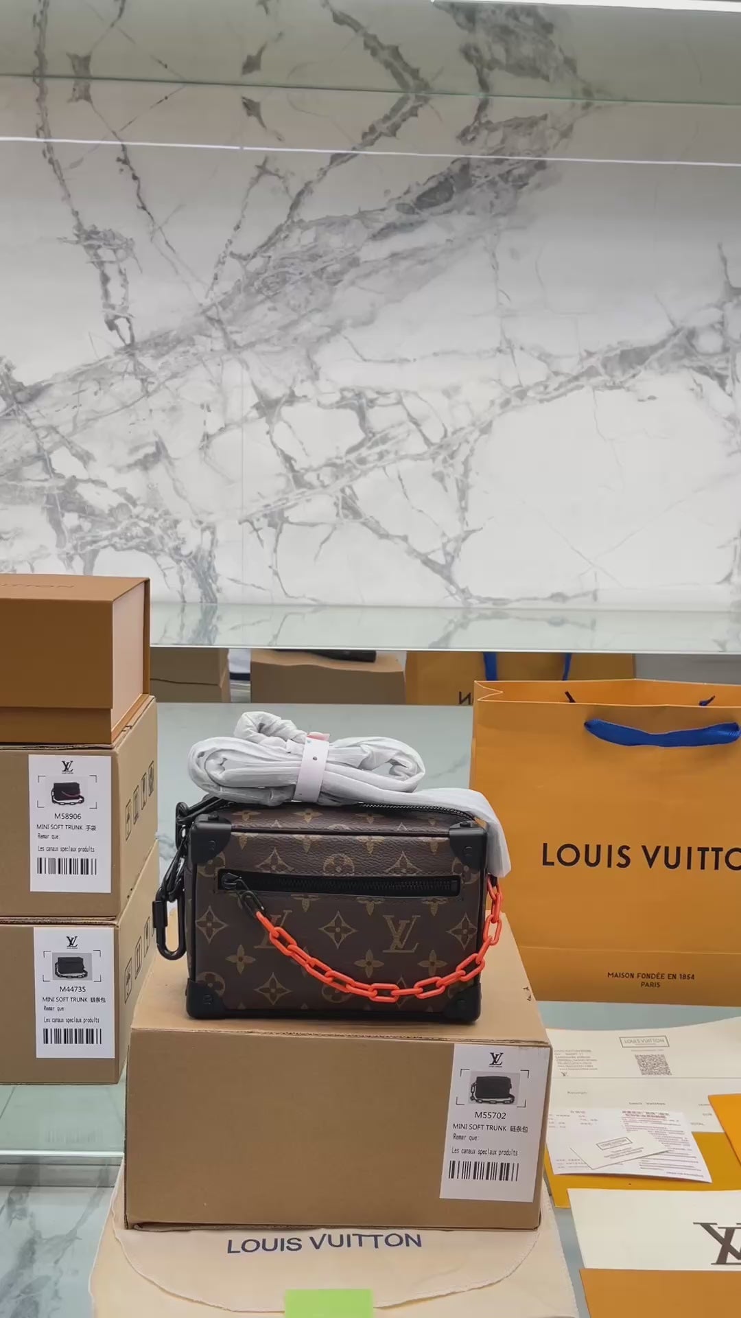 Louis Vuitton Mini Trunk Bag LV monogram with trunk - Depop