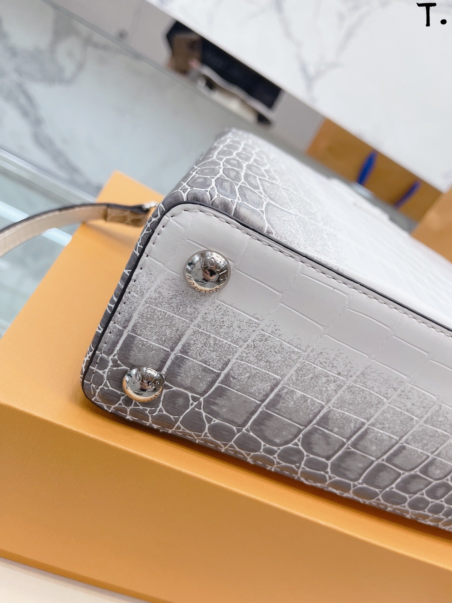Louis Vuitton bag Capucines Gray Crocodile Leather | 3D model