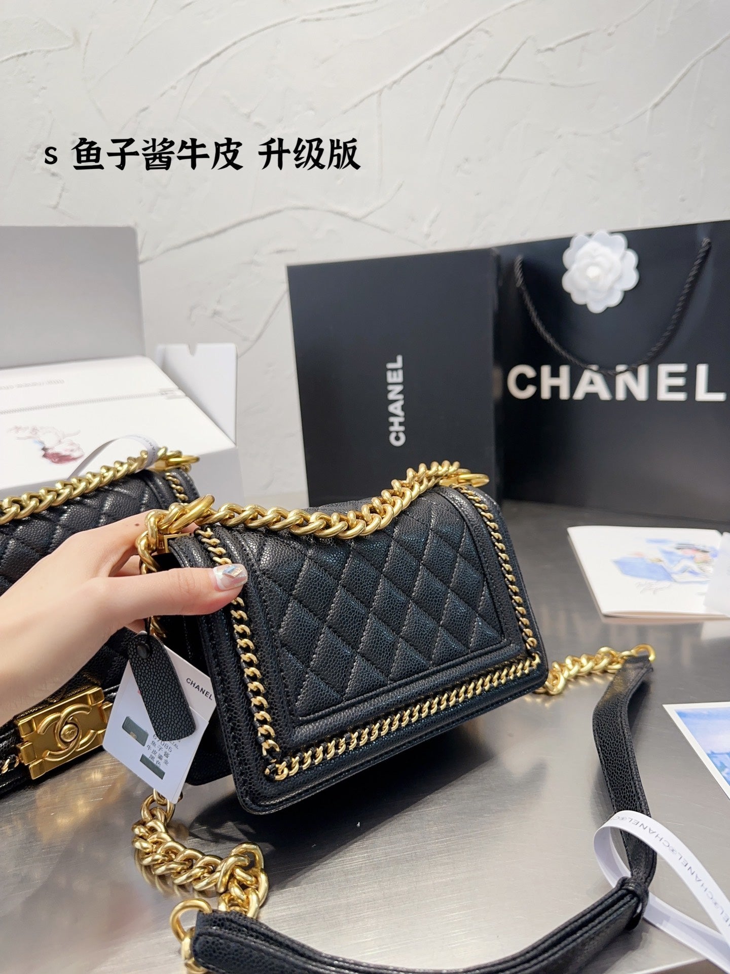 HOW TO SPOT A FAKE CHANEL LE BOY NEW MEDIUM OLD GOLD HARDWARE