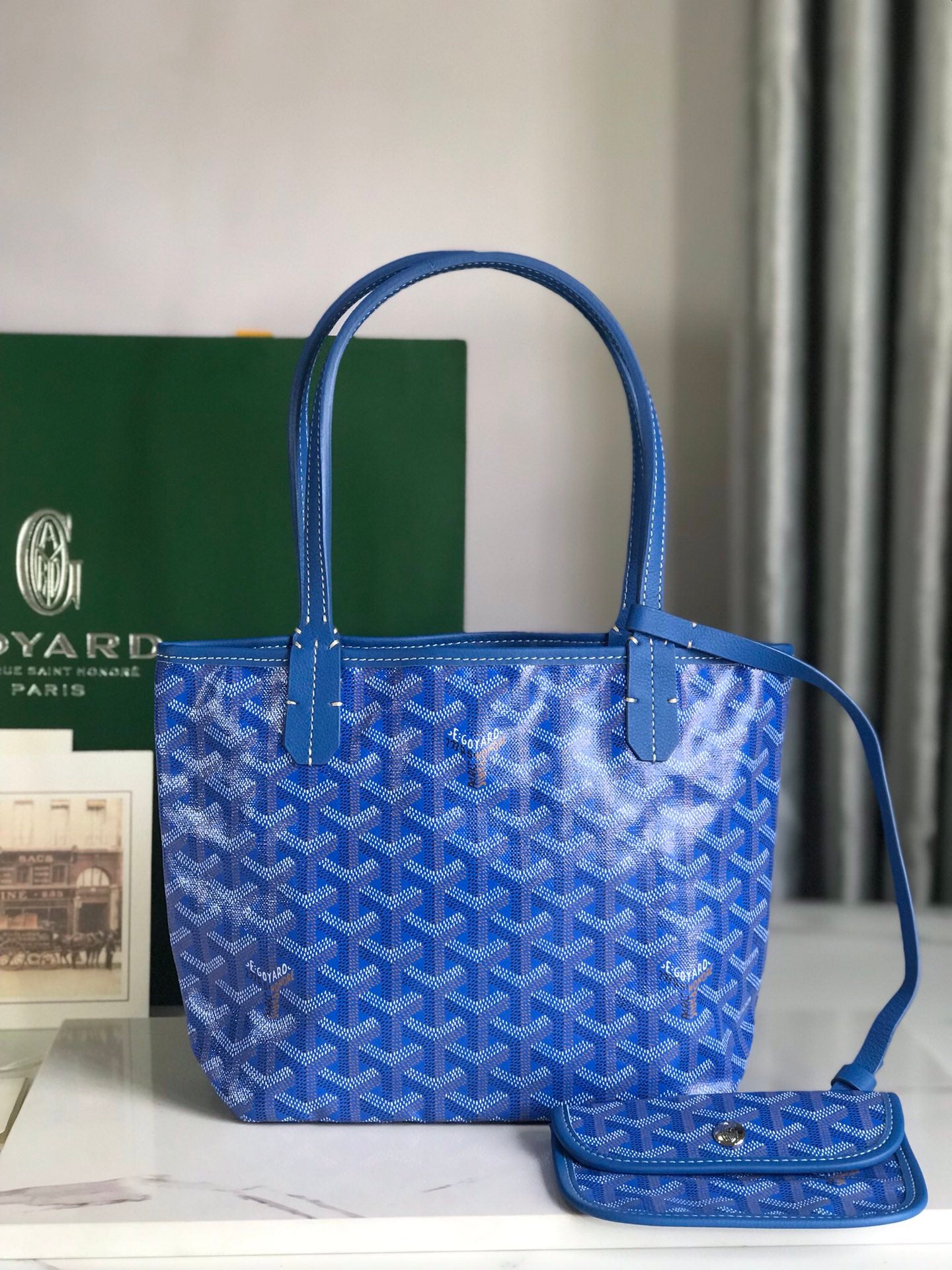 Goyard Tote Bag in Baby Blue 