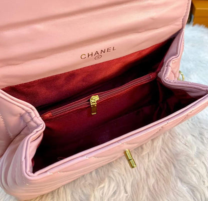 BXU Chnel 022 Top Handle Bag Pink
