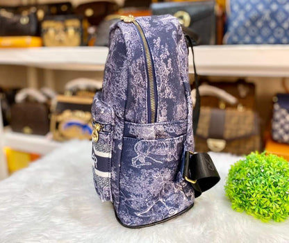 BXU DIOR 027 Blue Lion Backpack Bag