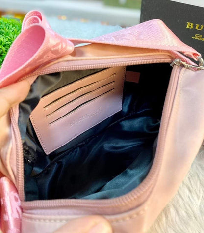 BXU BRBERRY 003 Pink Sling Messenger Bag