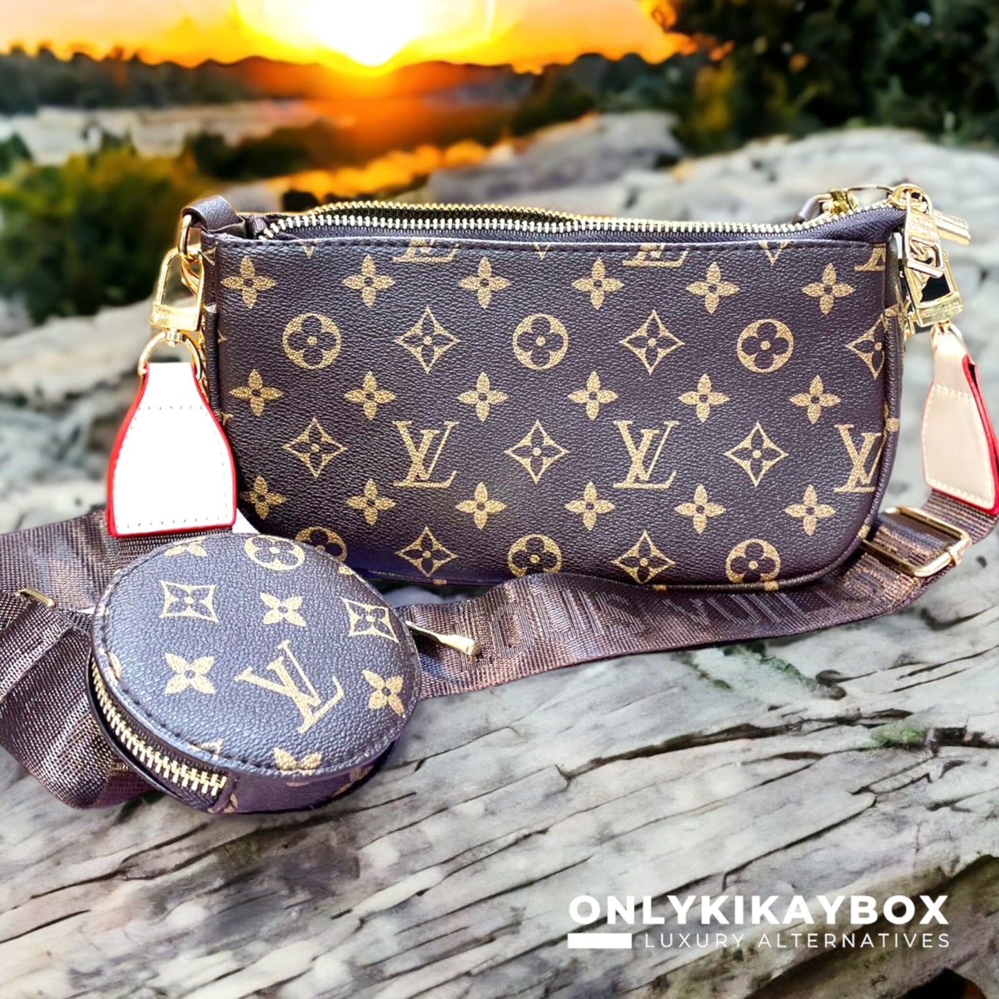 LV 3-in-1 sling bag with box