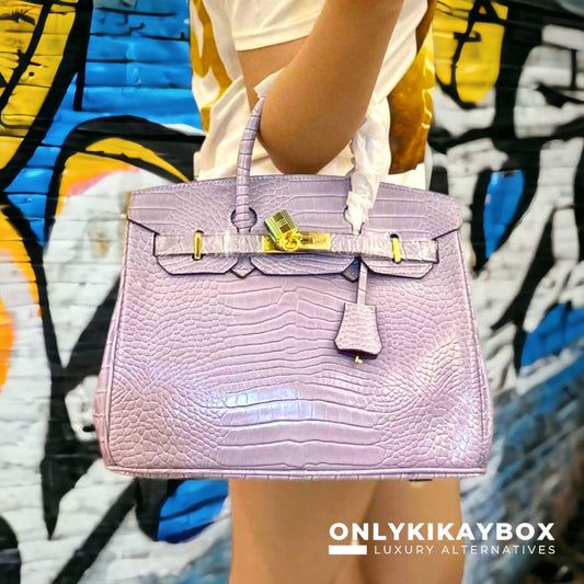 BXU Hrmes 012 Purple Birkin Bag